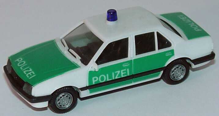 Foto 1:87 Opel Ascona Stufenheck Polizei grün/weiß, neue Felgen herpa
