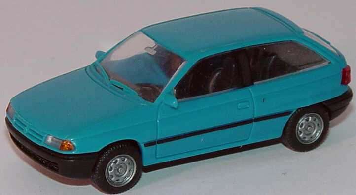 Foto 1:87 Opel Astra 3türig blautürkis Rietze 10470