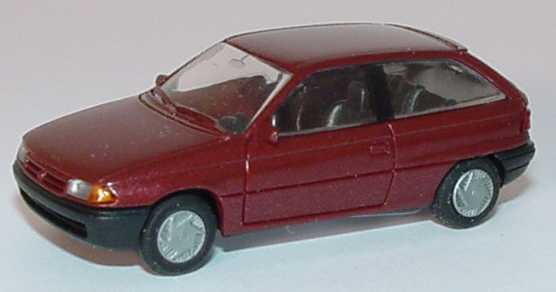 Foto 1:87 Opel Astra 3türig weinrot-met. Rietze