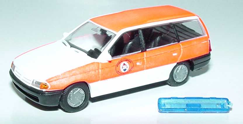 Foto 1:87 Opel Astra Caravan Feuerwehr Brüssel Rietze 50497