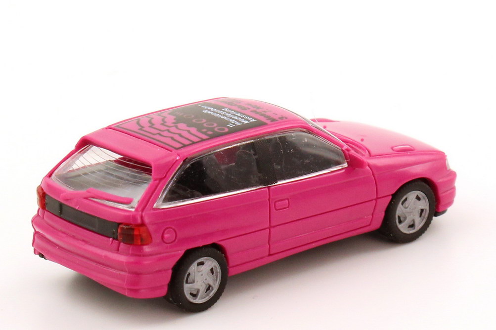 Foto 1:87 Opel Astra GSi pink 11. Int. Modelleisenbahn-Ausstellung Messe Stuttgart 1993 Rietze
