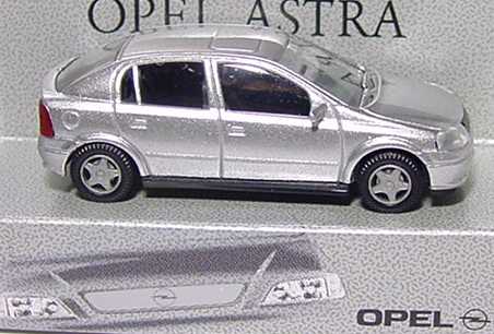 Foto 1:87 Opel Astra G silber-met. Werbemodell Wiking