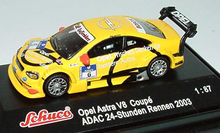 Foto 1:87 Opel Astra V8 Coupé ADAC 24-Stunden Rennen 2003 Opel. Frisches Denken für bessere Autos Nr.6 Schuco
