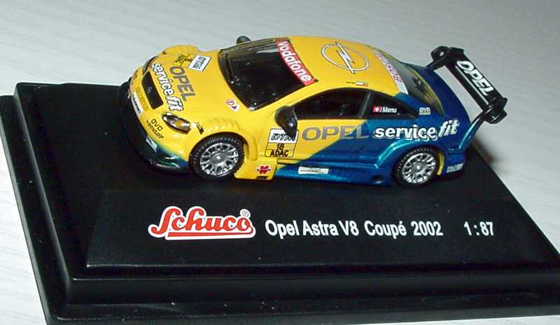 Foto 1:87 Opel Astra V8 Coupé DTM 2002 Opel ServiceFit Nr.18, Menu Schuco 21651
