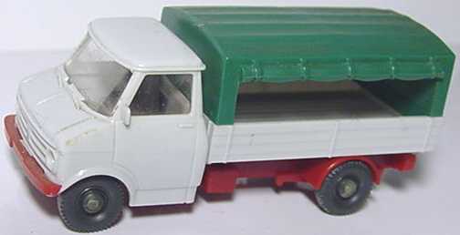 Foto 1:87 Opel Blitz Getränkewagen hellgrau, Plane grün Wiking