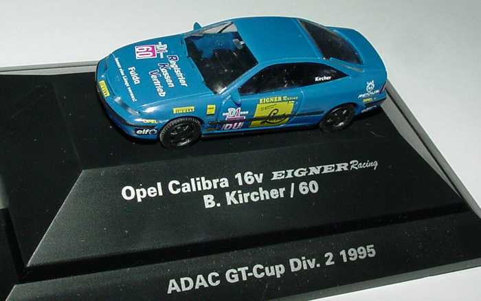 Foto 1:87 Opel Calibra ADAC-GT-Cup´95 Eigner, RKV Nr.60, B. Kircher Rietze 90137