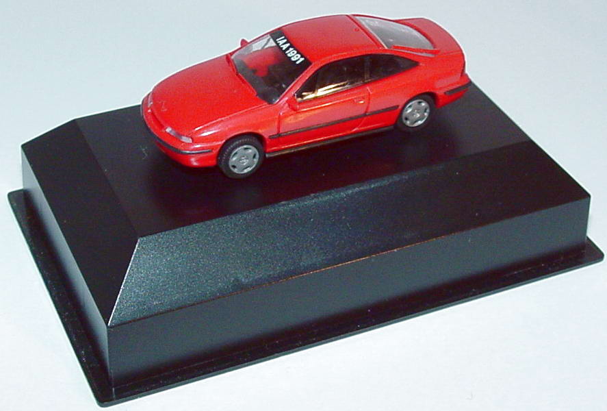 Foto 1:87 Opel Calibra rot IAA 1991 (in Brekina PC-Box) Rietze