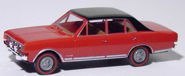 Foto 1:87 Opel Commodore GS rot, Dach schwarz Brekina 20601