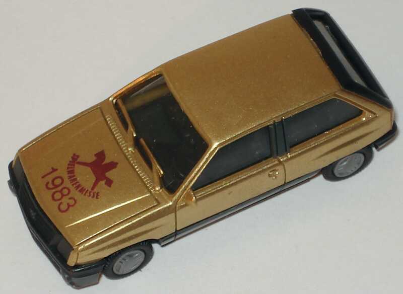 Foto 1:87 Opel Corsa A 3türig SR gold-met. Spielwarenmesse 1983 herpa 3037