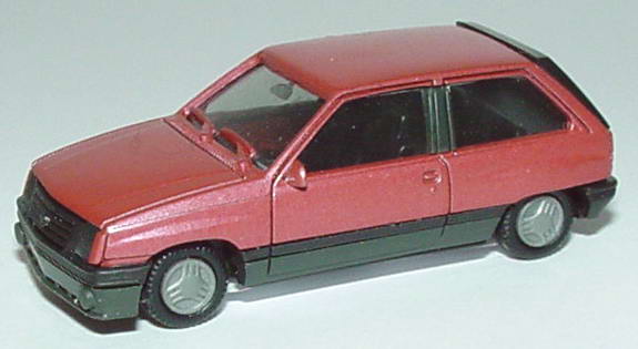 Foto 1:87 Opel Corsa A 3türig SR rosé-met. herpa 3037