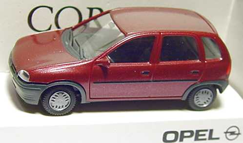 Foto 1:87 Opel Corsa B 4türig rot-met. (Opel) herpa