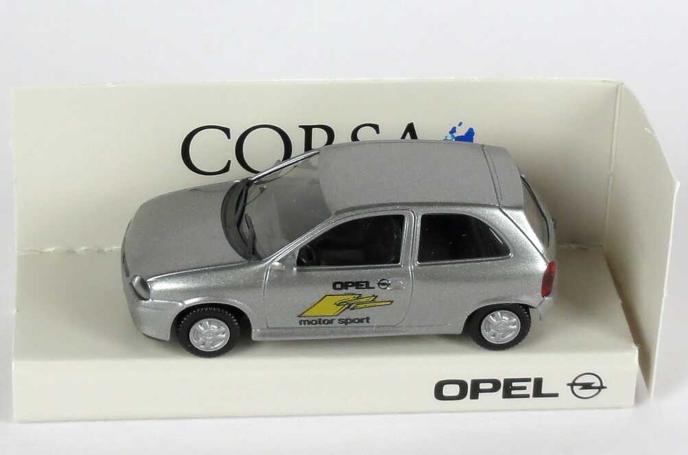 Foto 1:87 Opel Corsa B GSi silbergrau-met. Opel Motor Sport Werbemodell herpa