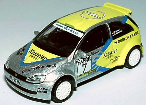 Foto 1:87 Opel Corsa C Super 1600 Rallye DRM 2003, Eifel Rallye Opel Performance Nr.7, Rotter/Hawranke Schuco 21852