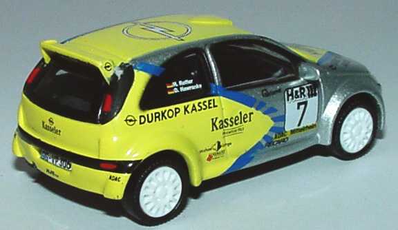 Foto 1:87 Opel Corsa C Super 1600 Rallye DRM 2003, Eifel Rallye Opel Performance Nr.7, Rotter/Hawranke Schuco 21852