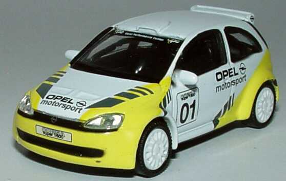 Foto 1:87 Opel Corsa C Super 1600 Rallye Studie 01 2001 Schuco 21846