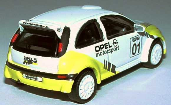 Foto 1:87 Opel Corsa C Super 1600 Rallye Studie 01 2001 Schuco 21846