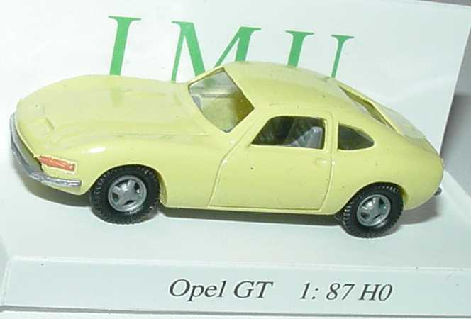 Foto 1:87 Opel GT blassgelb I.M.U. 06002