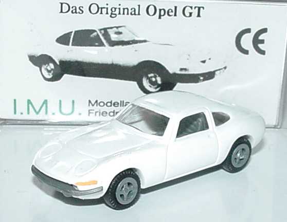 Foto 1:87 Opel GT weiß I.M.U. 06002