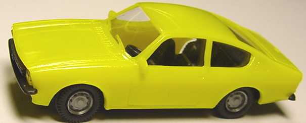 Foto 1:87 Opel Kadett C Coupé gelb SES Automodelle