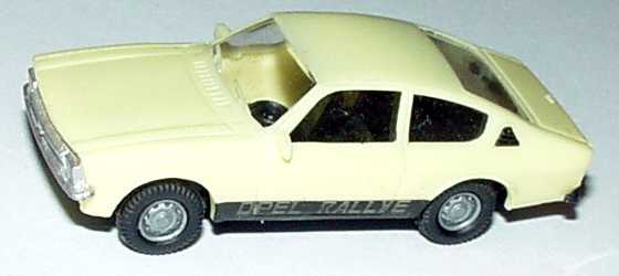 Foto 1:87 Opel Kadett C Coupé hellgelb Opel Rallye SES Automodelle