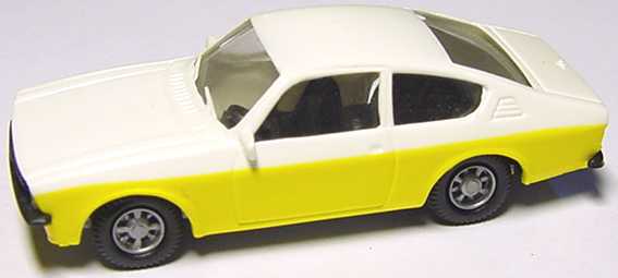 Foto 1:87 Opel Kadett C Coupé weiß/gelb I.M.U.