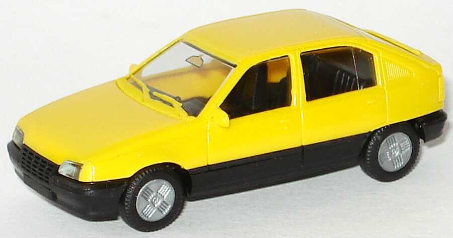 Foto 1:87 Opel Kadett E GT 4türig gelb herpa 2052/146555