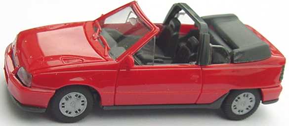 Foto 1:87 Opel Kadett GSi Cabrio rot herpa 2058