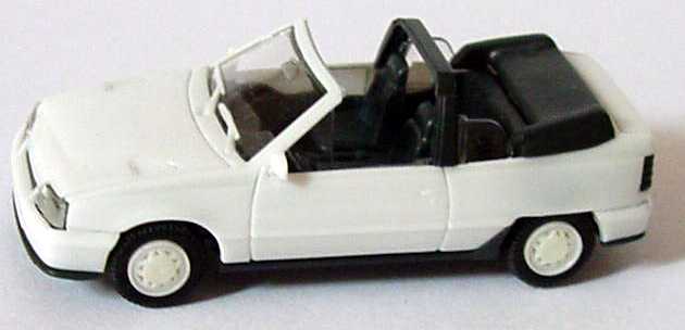 Foto 1:87 Opel Kadett GSi Cabrio weiß, weiße Felgen herpa 2058