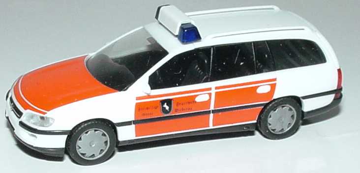 Foto 1:87 Opel Omega Caravan GL Freiwillige Feuerwehr Großbieberau herpa 042895