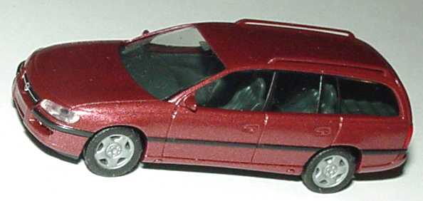 Foto 1:87 Opel Omega Caravan MV6 rot-met. herpa 031561