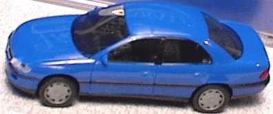 Foto 1:87 Opel Omega GL blau herpa 021524