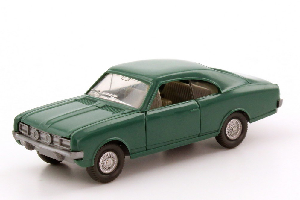 Foto 1:87 Opel Rekord 66 Commodore A GS Coupé patinagrün Wiking 084