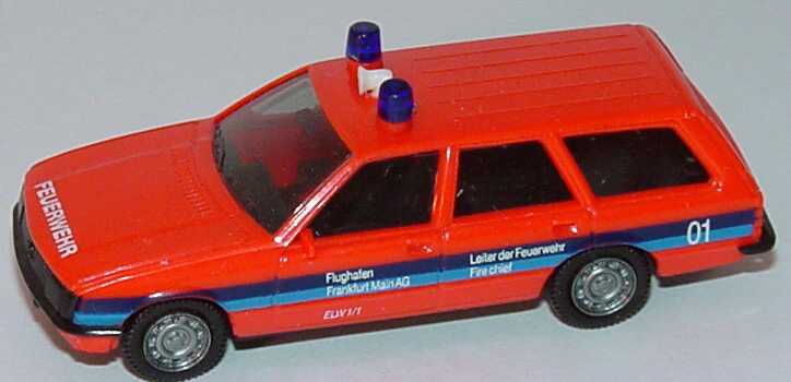 Foto 1:87 Opel Rekord Caravan Feuerwehr Flughafen Frankfurt Main AG, Firechief herpa