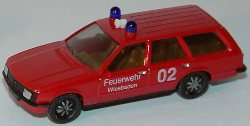 Foto 1:87 Opel Rekord Caravan Feuerwehr Wiesbaden 02 (Bastelware) herpa 4064