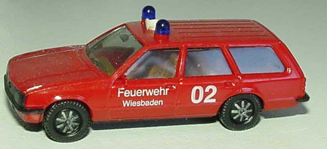 Foto 1:87 Opel Rekord Caravan Feuerwehr Wiesbaden 02 herpa 4064/01A