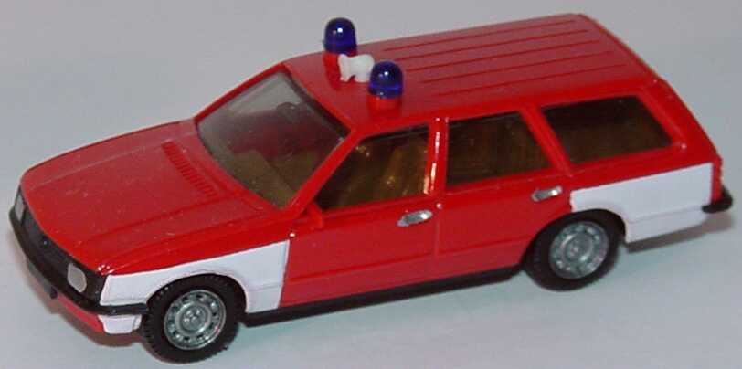 Foto 1:87 Opel Rekord Caravan Feuerwehr rot/weiß (Bastelware) herpa 4064/04A