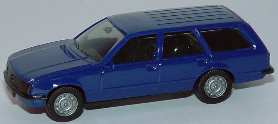 Foto 1:87 Opel Rekord Caravan dunkelblau (neue Felgen) herpa 2021