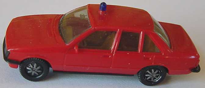 Foto 1:87 Opel Rekord Feuerwehr rot (1 Warnleuchte) herpa 4054