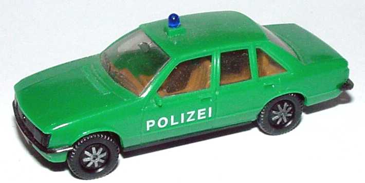 Foto 1:87 Opel Rekord Polizei grün (IA beige) herpa