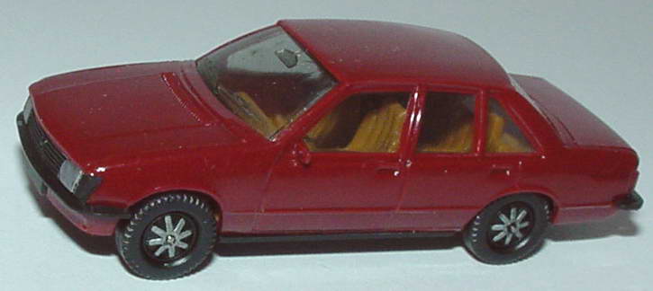 Foto 1:87 Opel Rekord weinrot, IA beige (alte Räder, Scheinwerfer bedruckt) herpa 2007