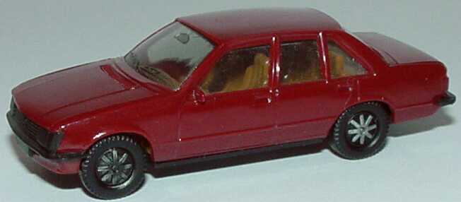 Foto 1:87 Opel Rekord weinrot, IA beige (alte Räder, Scheinwerfer unbedruckt) herpa 2007