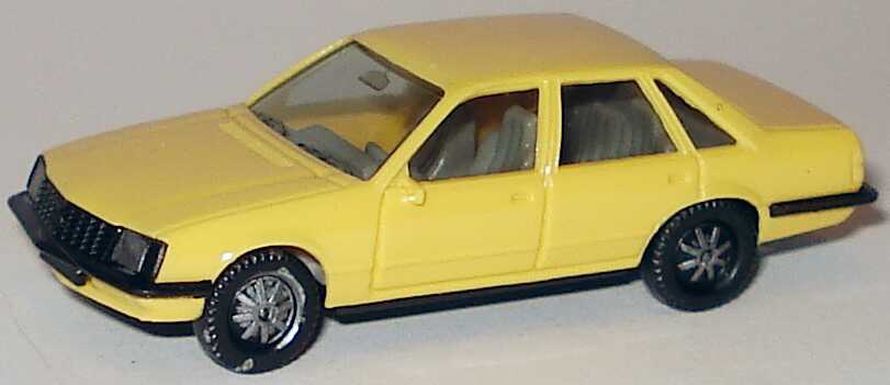 Foto 1:87 Opel Senator A blaßgelb, IA grau, Scheinwerfer bedruckt herpa 2010