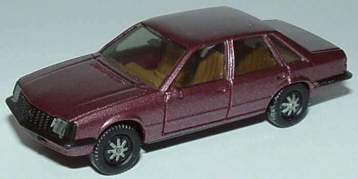 Foto 1:87 Opel Senator A weinrot-met. (IA beige, Scheinwerfer bedruckt) herpa 3010