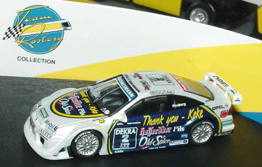 Foto 1:87 Opel Team Rosberg 1995 - Collectors Edition No.1 (3 Opel Calibra (Nr.1 + Nr.2 + Nr.2 Thank you Keke) + 1 Renault AE Renntransporter) Minichamps 870001000