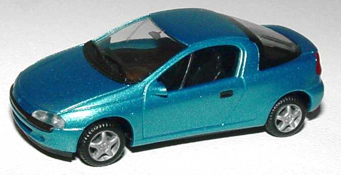 Foto 1:87 Opel Tigra lagunenblau-met. herpa 031745