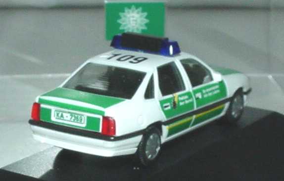 Foto 1:87 Opel Vectra Polizei PT 2 109, Polizei - Ein Beruf - So interessant wie das Leben, Polizei Baden-Württemberg Polizeipräsidium Mannheim herpa