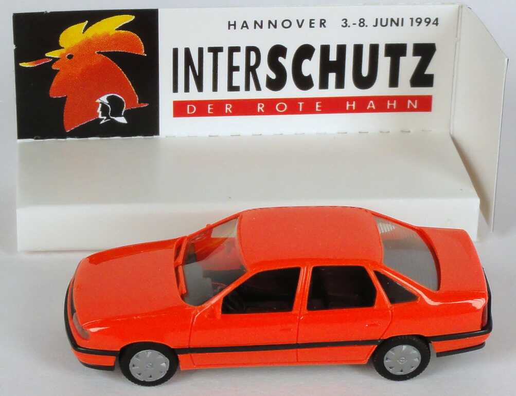 Foto 1:87 Opel Vectra tagesleuchtrot Interschutz 1994 herpa