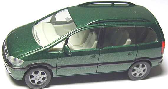 Foto 1:87 Opel Zafira dunkelgrün-met. herpa 032728