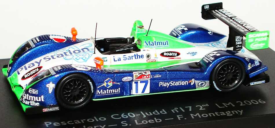 Foto 1:87 Pescarolo C60 - Judd LeMans 2006 PlayStation, Matmut Nr.17, Helary / Loeb / Montagny Spark 87S001