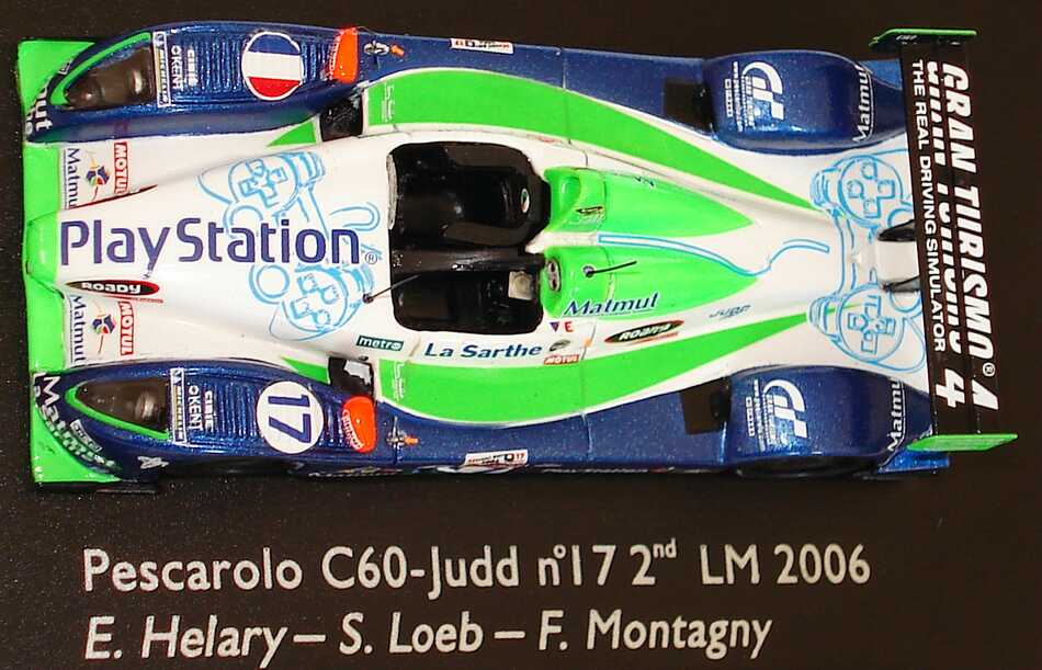 Foto 1:87 Pescarolo C60 - Judd LeMans 2006 PlayStation, Matmut Nr.17, Helary / Loeb / Montagny Spark 87S001